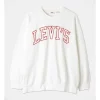 Discount 👍 Levi's Graphic Prism Crew Sweater In White 👏