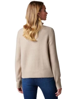 Budget ⌛ Forever New Candice Half Zip Neck Knit Sweater 🥰 -Jumpsuits Store unnamed file 1021