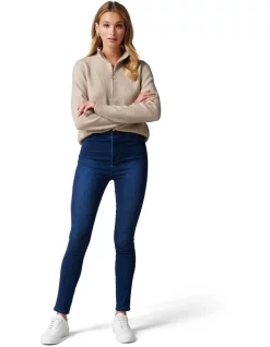 Budget ⌛ Forever New Candice Half Zip Neck Knit Sweater 🥰 -Jumpsuits Store unnamed file 1022