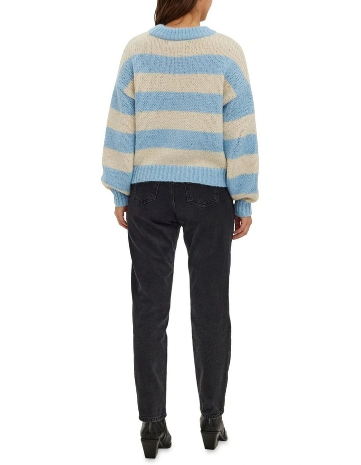 Buy π― Vero Moda Newwine O-Neck Knit Blue Bell Stripe π 2 Buy π― Vero Moda Newwine O-Neck Knit Blue Bell Stripe π - Image 2