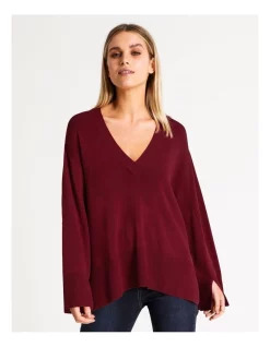 Discount π Basque V-Neck Knit Jumper Berry Red π 9 Discount π Basque V-Neck Knit Jumper Berry Red π -Jumpsuits Store unnamed file 1036