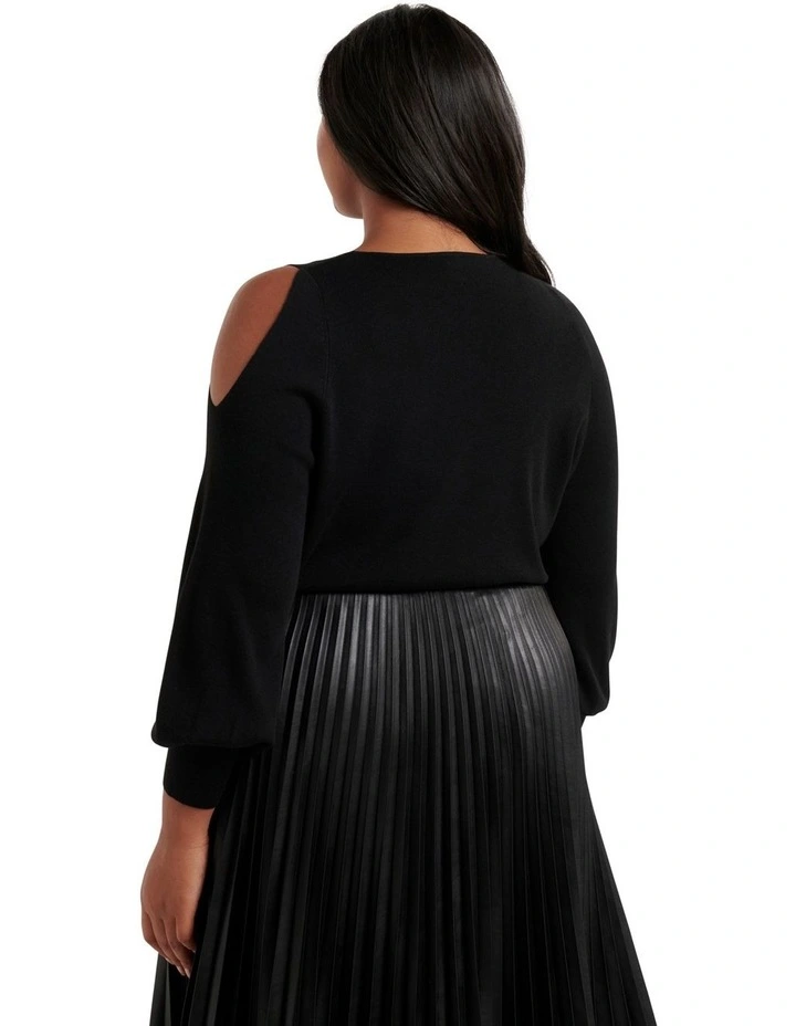 Deals π Forever New Curve Britton Cold Shoulder Knit Jumper Black β 2 Deals π Forever New Curve Britton Cold Shoulder Knit Jumper Black β - Image 2