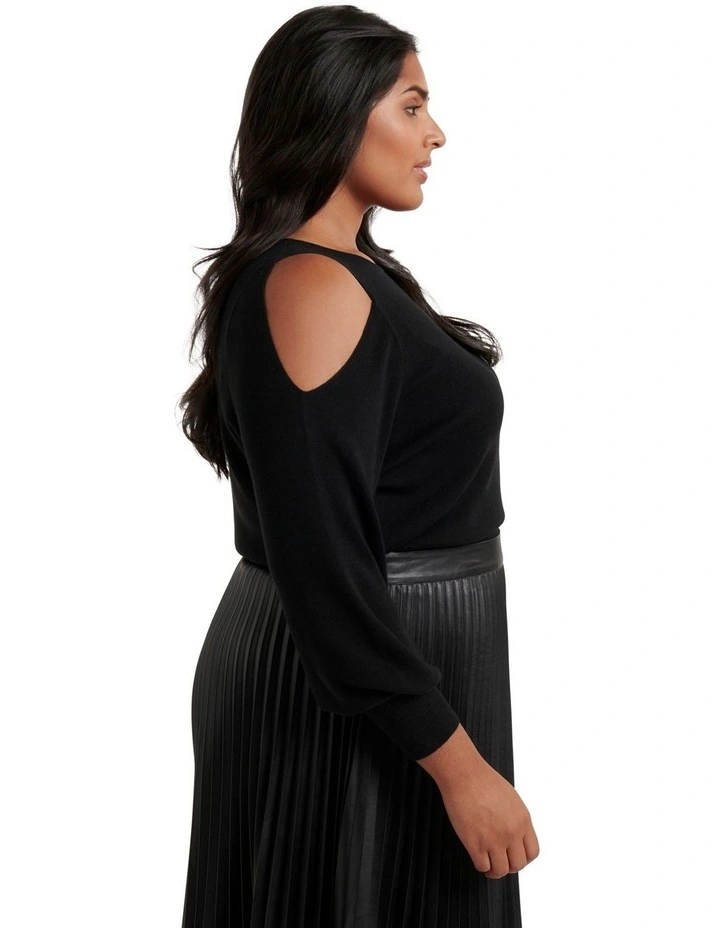 Deals π Forever New Curve Britton Cold Shoulder Knit Jumper Black β 3 Deals π Forever New Curve Britton Cold Shoulder Knit Jumper Black β - Image 3