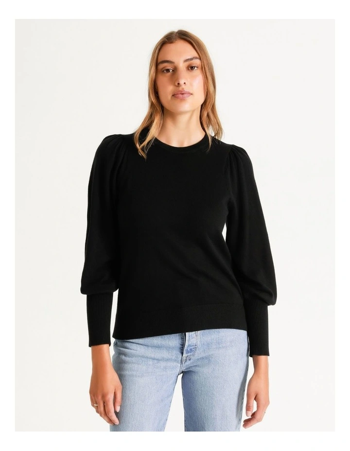 Coupon π₯ Piper Fine Gauge Puff Sleeve Jumper Black π 3 Coupon π₯ Piper Fine Gauge Puff Sleeve Jumper Black π - Image 3