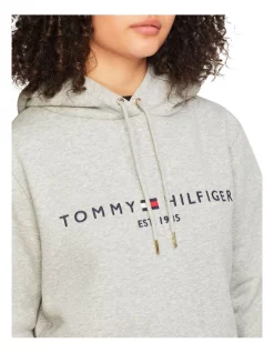 Promo 👏 Tommy Hilfiger Heritage Hilfiger Hoodie In Grey 😀 -Jumpsuits Store unnamed file 107
