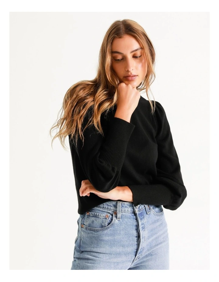 Coupon π₯ Piper Fine Gauge Puff Sleeve Jumper Black π 6 Coupon π₯ Piper Fine Gauge Puff Sleeve Jumper Black π - Image 6