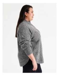 Flash Sale 🔔 Regatta Variegated Raglan Button Jumper In Rib Grey 👍 -Jumpsuits Store unnamed file 1083