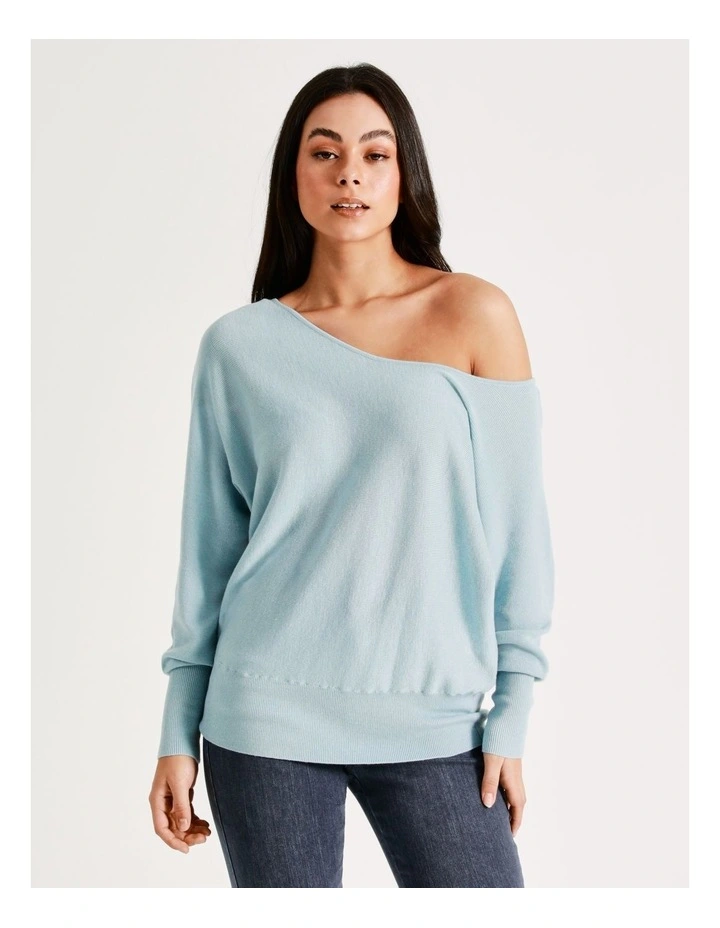 Hot Sale π Tokito One Shoulder Knit Top In Mint β 3 Hot Sale π Tokito One Shoulder Knit Top In Mint β - Image 3