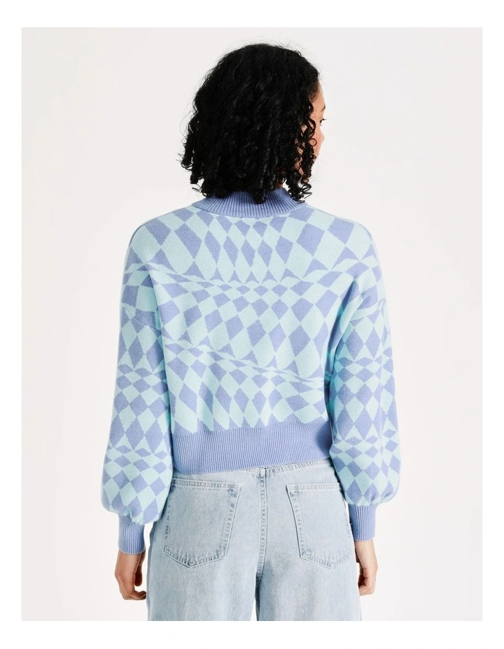 Cheapest π Miss Shop Warped Check Jumper In Lilac/Mint β 7 Cheapest π Miss Shop Warped Check Jumper In Lilac/Mint β - Image 7