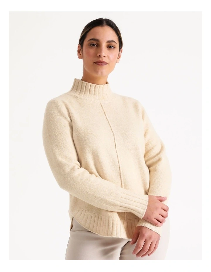 Buy π₯° Regatta Stand Neck Curved Hem Jumper With Centre Front Seam Ivory β¨ 4 Buy π₯° Regatta Stand Neck Curved Hem Jumper With Centre Front Seam Ivory β¨ - Image 4