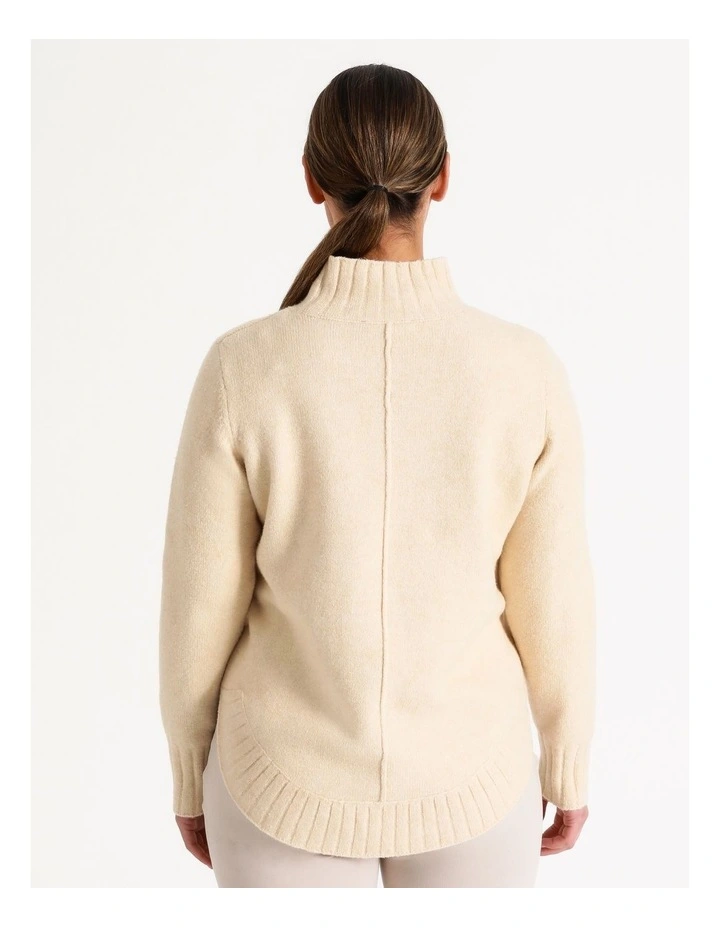 Buy π₯° Regatta Stand Neck Curved Hem Jumper With Centre Front Seam Ivory β¨ 5 Buy π₯° Regatta Stand Neck Curved Hem Jumper With Centre Front Seam Ivory β¨ - Image 5