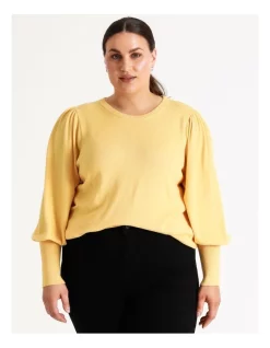 Budget π Piper Fine Gauge Puff Sleeve Jumper In Butter π 10 Budget π Piper Fine Gauge Puff Sleeve Jumper In Butter π -Jumpsuits Store unnamed file 1130