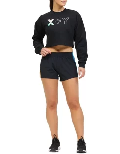 Brand new ✔️ X Y Active Oversized Cropped Sweater Black 🧨 -Jumpsuits Store unnamed file 1153