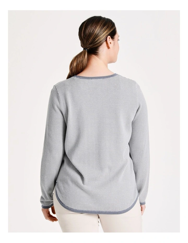 Best deal π Regatta Crew Neck Long Sleeve Jumper With Curved Hem Blue Stripe π― 6 Best deal π Regatta Crew Neck Long Sleeve Jumper With Curved Hem Blue Stripe π― - Image 6