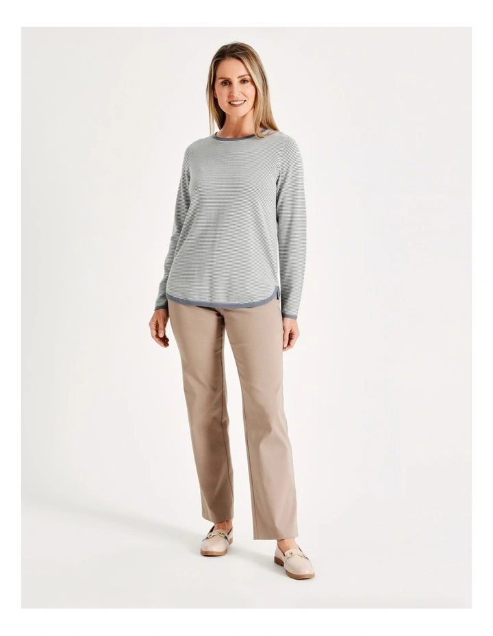 Wholesale π Regatta Crew Neck Long Sleeve Jumper With Curved Hem Blue/Pearl Stripe β 1 Wholesale π Regatta Crew Neck Long Sleeve Jumper With Curved Hem Blue/Pearl Stripe β