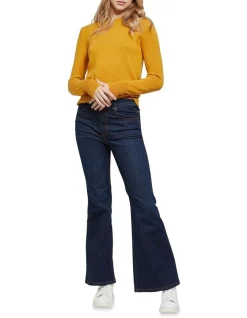 Promo π Oxford Emily Crew Neck Cotton Knit Jumper Mustard π