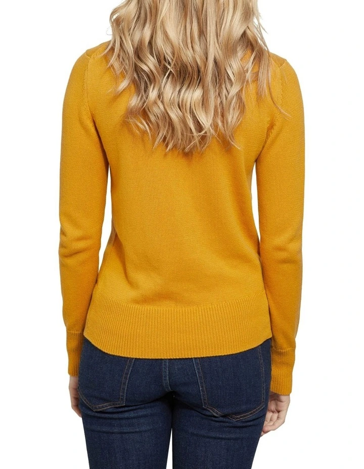 Promo π Oxford Emily Crew Neck Cotton Knit Jumper Mustard π 3 Promo π Oxford Emily Crew Neck Cotton Knit Jumper Mustard π - Image 3