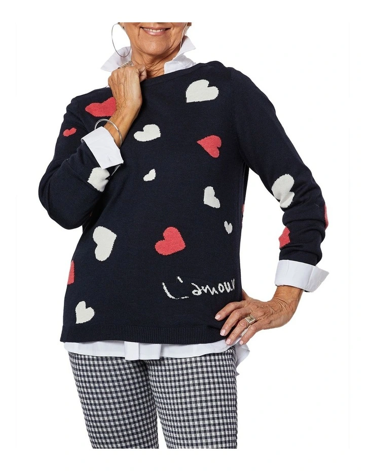 Wholesale π Gordon Smith Heart Cashmere Blend Knit Navy β 1 Wholesale π Gordon Smith Heart Cashmere Blend Knit Navy β