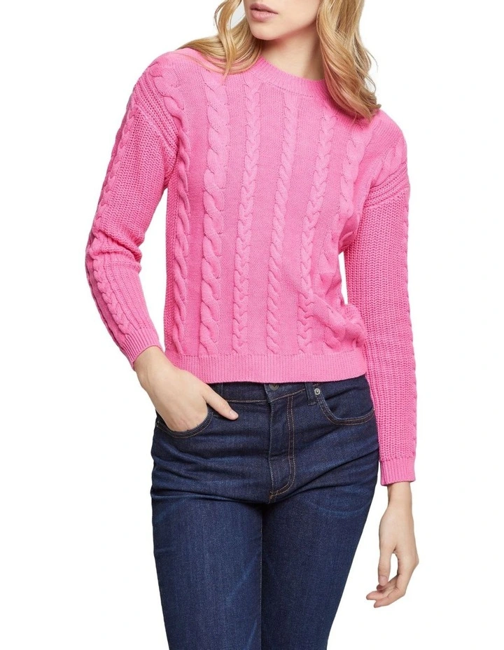 Cheap π Oxford Kiki Cotton Cable Knit Pink π 1 Cheap π Oxford Kiki Cotton Cable Knit Pink π