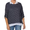 Cheap 🧨 Gordon Smith Spot 2 In 1 Knit Top Navy ⭐