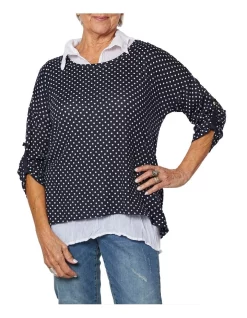 Cheap 🧨 Gordon Smith Spot 2 In 1 Knit Top Navy ⭐ -Jumpsuits Store unnamed file 1221