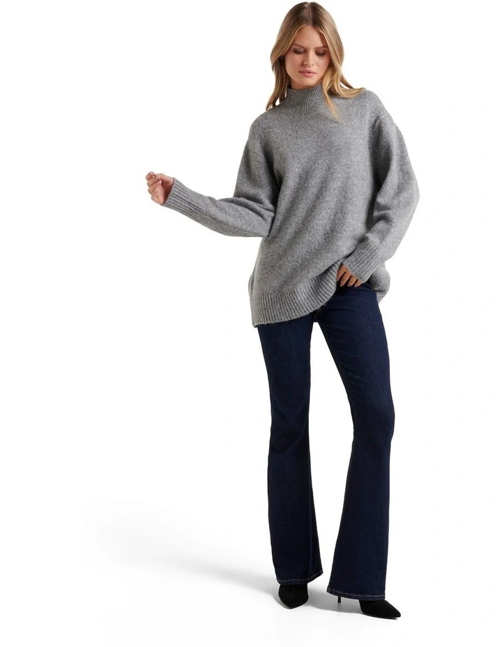 Top 10 𧨠Forever New Ellery Stand Neck Knit Jumper In Grey π 5 Top 10 𧨠Forever New Ellery Stand Neck Knit Jumper In Grey π - Image 5