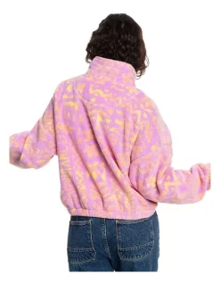 Outlet 👏 Quiksilver Polar Session Zip-Up Fleece Orchid Flower Tropical Trip ✨ -Jumpsuits Store unnamed file 1235