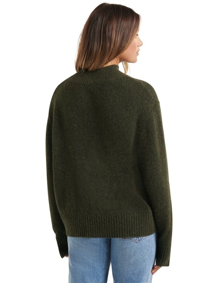 Cheapest β Forever New Elena Stand Neck Essential Knit Jumper Pine Green π₯° 2 Cheapest β Forever New Elena Stand Neck Essential Knit Jumper Pine Green π₯° - Image 2