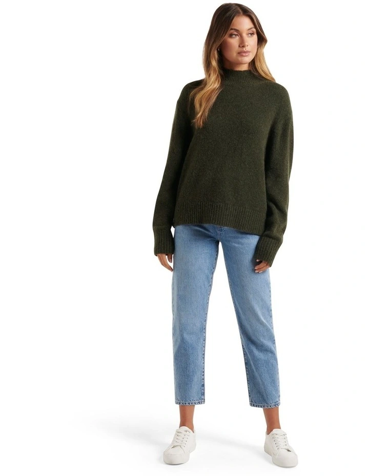Cheapest β Forever New Elena Stand Neck Essential Knit Jumper Pine Green π₯° 5 Cheapest β Forever New Elena Stand Neck Essential Knit Jumper Pine Green π₯° - Image 5