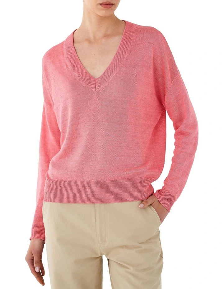 Cheap π Skin And Threads Linen Boxy V Neck In Pink β¨ 2 Cheap π Skin And Threads Linen Boxy V Neck In Pink β¨ - Image 2