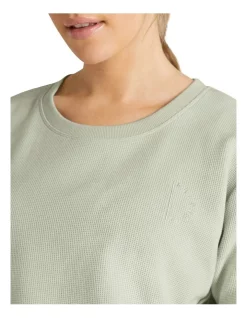 Wholesale 👍 Rockwear Brooklyn Waffle Boyfriend Tee In Green 💯 -Jumpsuits Store unnamed file 126