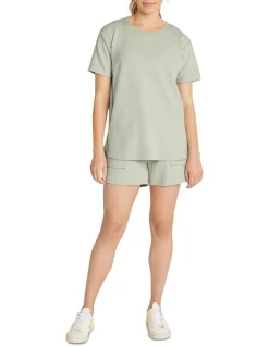 Wholesale 👍 Rockwear Brooklyn Waffle Boyfriend Tee In Green 💯 -Jumpsuits Store unnamed file 127