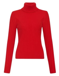 Deals 🥰 Sass & Bide Locking Eyes Cashmere Rollneck Knit Scarlet ❤️ -Jumpsuits Store unnamed file 1277