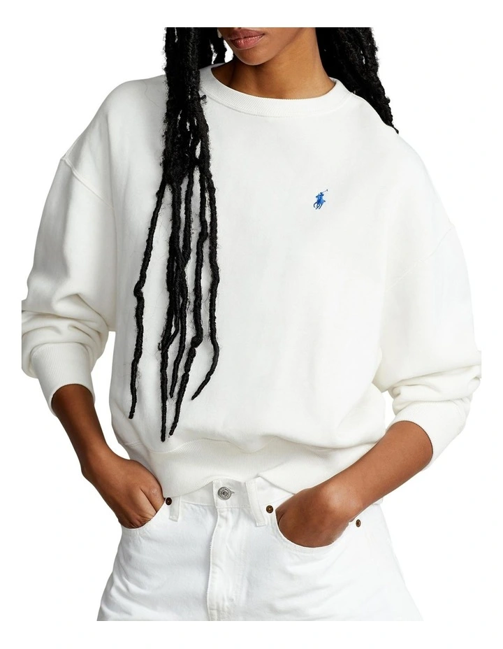 Deals π Polo Ralph Lauren Good Vibes Embroidered Fleece Sweatshirt In White β 1 Deals π Polo Ralph Lauren Good Vibes Embroidered Fleece Sweatshirt In White β