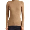Hot Sale 💯 Lauren Ralph Lauren Ribbed Turtleneck Sweater Beige 😍