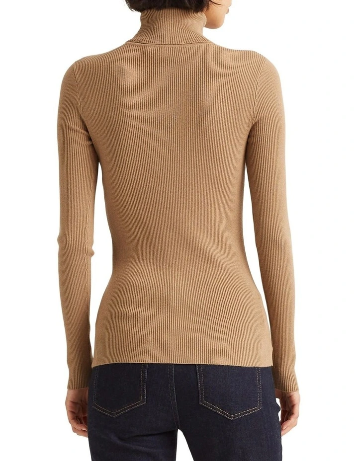 Hot Sale π― Lauren Ralph Lauren Ribbed Turtleneck Sweater Beige π 2 Hot Sale π― Lauren Ralph Lauren Ribbed Turtleneck Sweater Beige π - Image 2