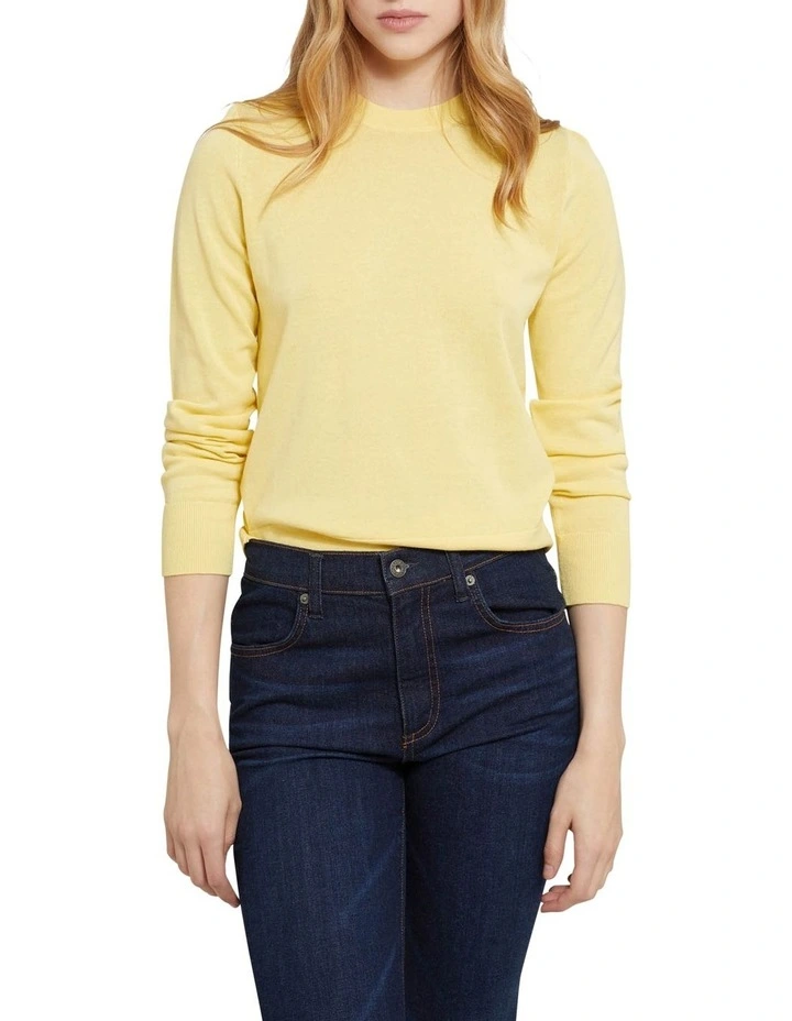 Best deal π Oxford Florence Cotton Crew Neck Knit Jumper Yellow π 1 Best deal π Oxford Florence Cotton Crew Neck Knit Jumper Yellow π