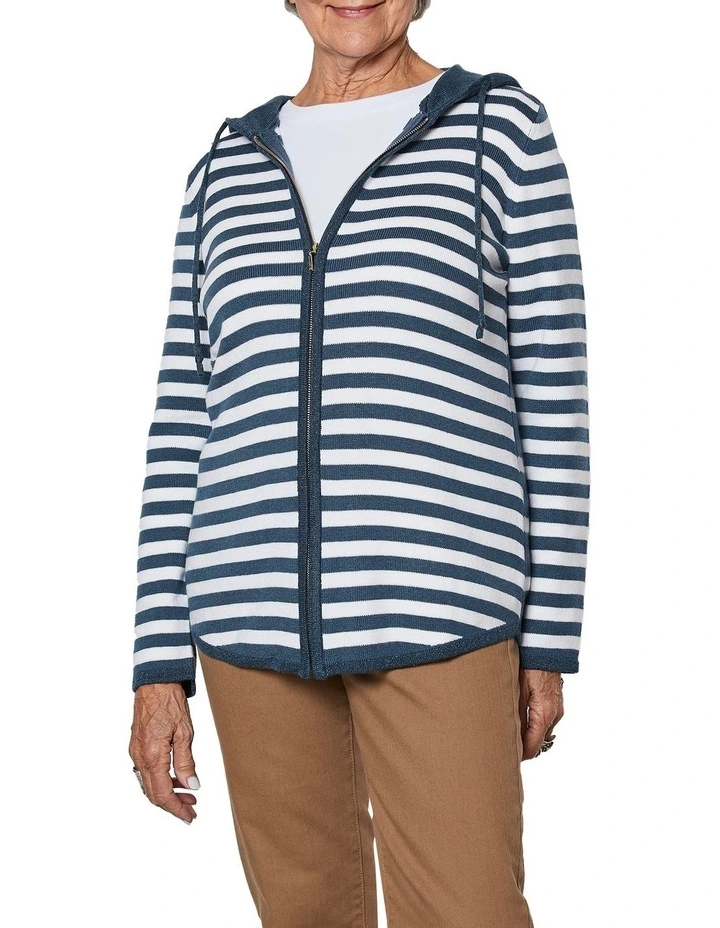 Coupon ๐ Gordon Smith Stripe Knit Hoodie Indigo โจ 2 Coupon ๐ Gordon Smith Stripe Knit Hoodie Indigo โจ - Image 2