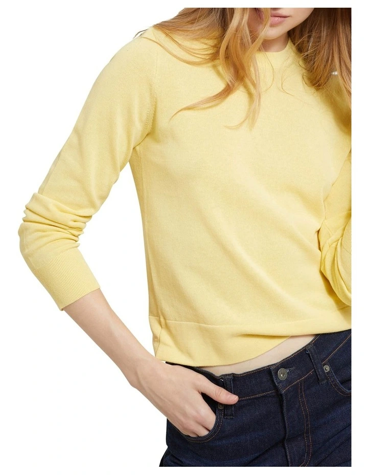 Best deal π Oxford Florence Cotton Crew Neck Knit Jumper Yellow π 4 Best deal π Oxford Florence Cotton Crew Neck Knit Jumper Yellow π - Image 4