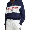Buy 😍 Polo Ralph Lauren Polo Sport Quarter-Zip Fleece Pullover In Navy Blue ❤️