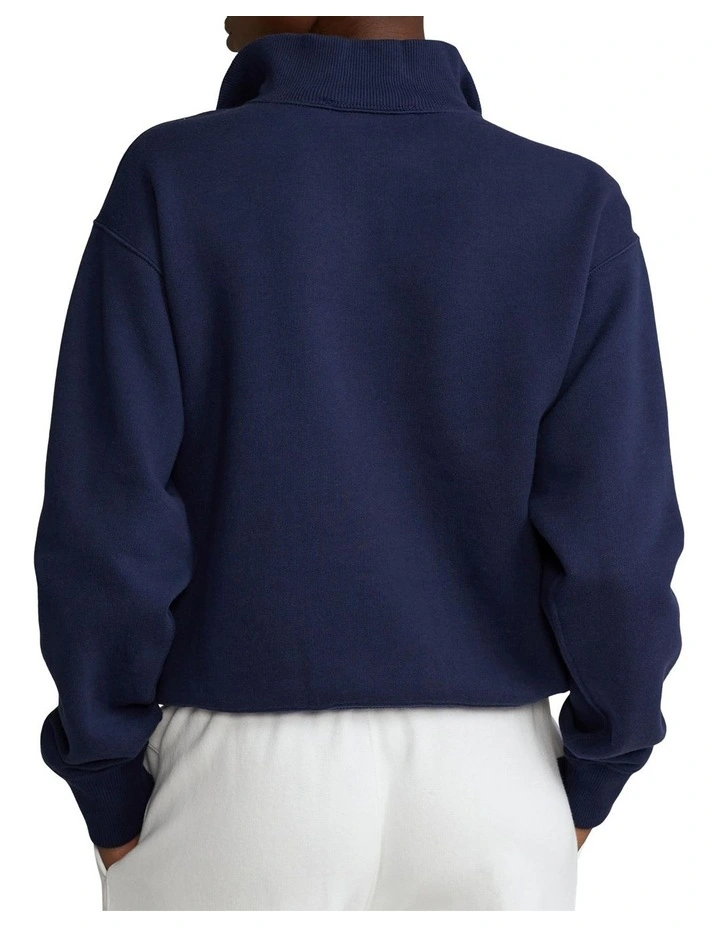 Buy π Polo Ralph Lauren Polo Sport Quarter-Zip Fleece Pullover In Navy Blue β€οΈ 2 Buy π Polo Ralph Lauren Polo Sport Quarter-Zip Fleece Pullover In Navy Blue β€οΈ - Image 2