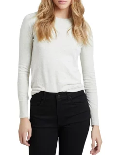Cheap π Oxford Emily Crew Neck Knit In Ice β