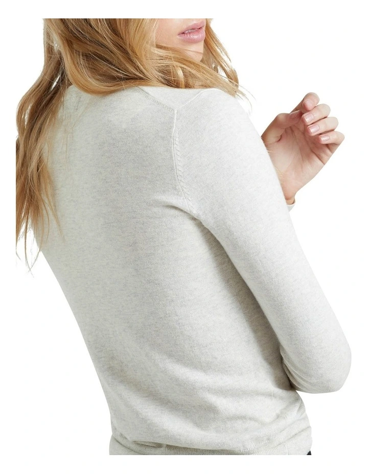 Cheap π Oxford Emily Crew Neck Knit In Ice β 4 Cheap π Oxford Emily Crew Neck Knit In Ice β - Image 4