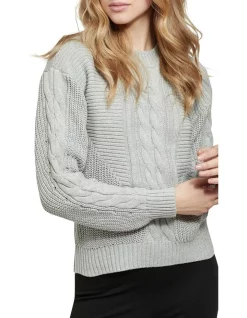 Cheap ❤️ Oxford Scarlett Cotton Cable Knit Jumper Ice Grey 🎁 -Jumpsuits Store unnamed file 1412