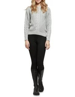 Cheap ❤️ Oxford Scarlett Cotton Cable Knit Jumper Ice Grey 🎁 -Jumpsuits Store unnamed file 1413