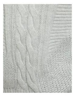 Cheap ❤️ Oxford Scarlett Cotton Cable Knit Jumper Ice Grey 🎁 -Jumpsuits Store unnamed file 1414