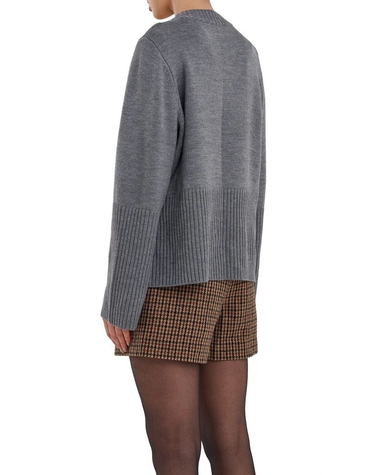 Cheapest βοΈ Skin And Threads Funnel Sleeve Knit Jumper Grey Marle π 3 Cheapest βοΈ Skin And Threads Funnel Sleeve Knit Jumper Grey Marle π - Image 3