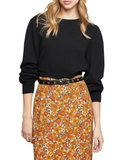 Cheap π₯° Oxford Maree Crew Neck Knit Black β