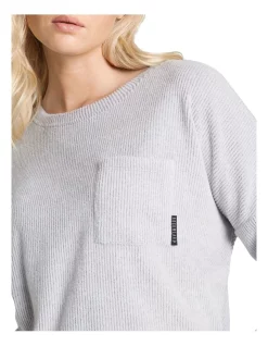 Best deal 🛒 Rockwear Walk The Line Ribbed Pocket Crew In Grey 🤩 -Jumpsuits Store unnamed file 144