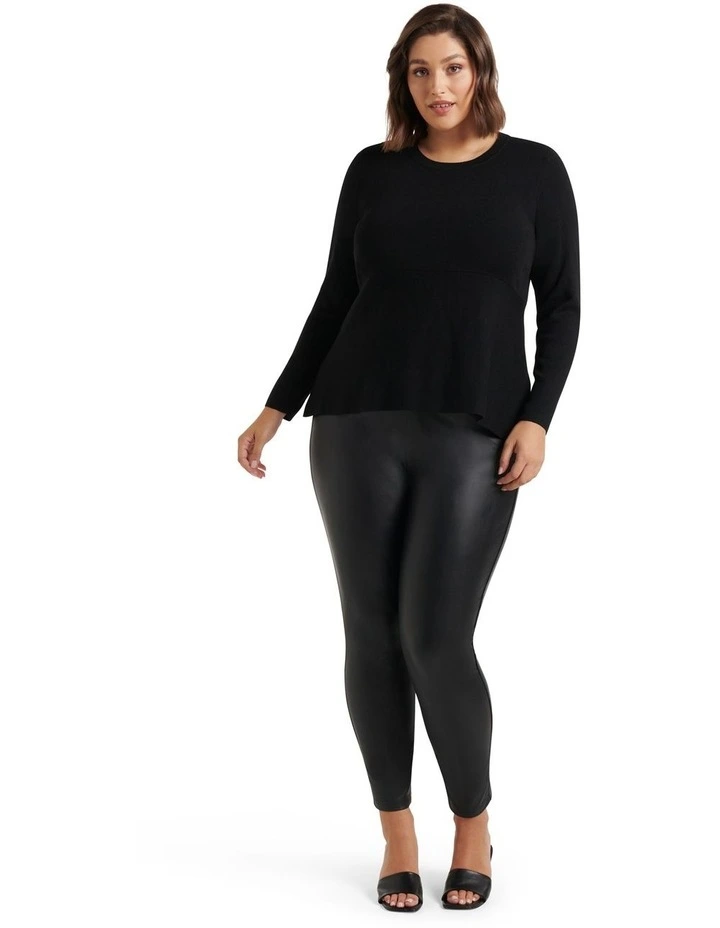 Buy π Forever New Curve Amelia Hanky Hem Knit Top Black π 5 Buy π Forever New Curve Amelia Hanky Hem Knit Top Black π - Image 5